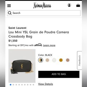 Saint Laurent Lou Mini Camera Crossbody Bag